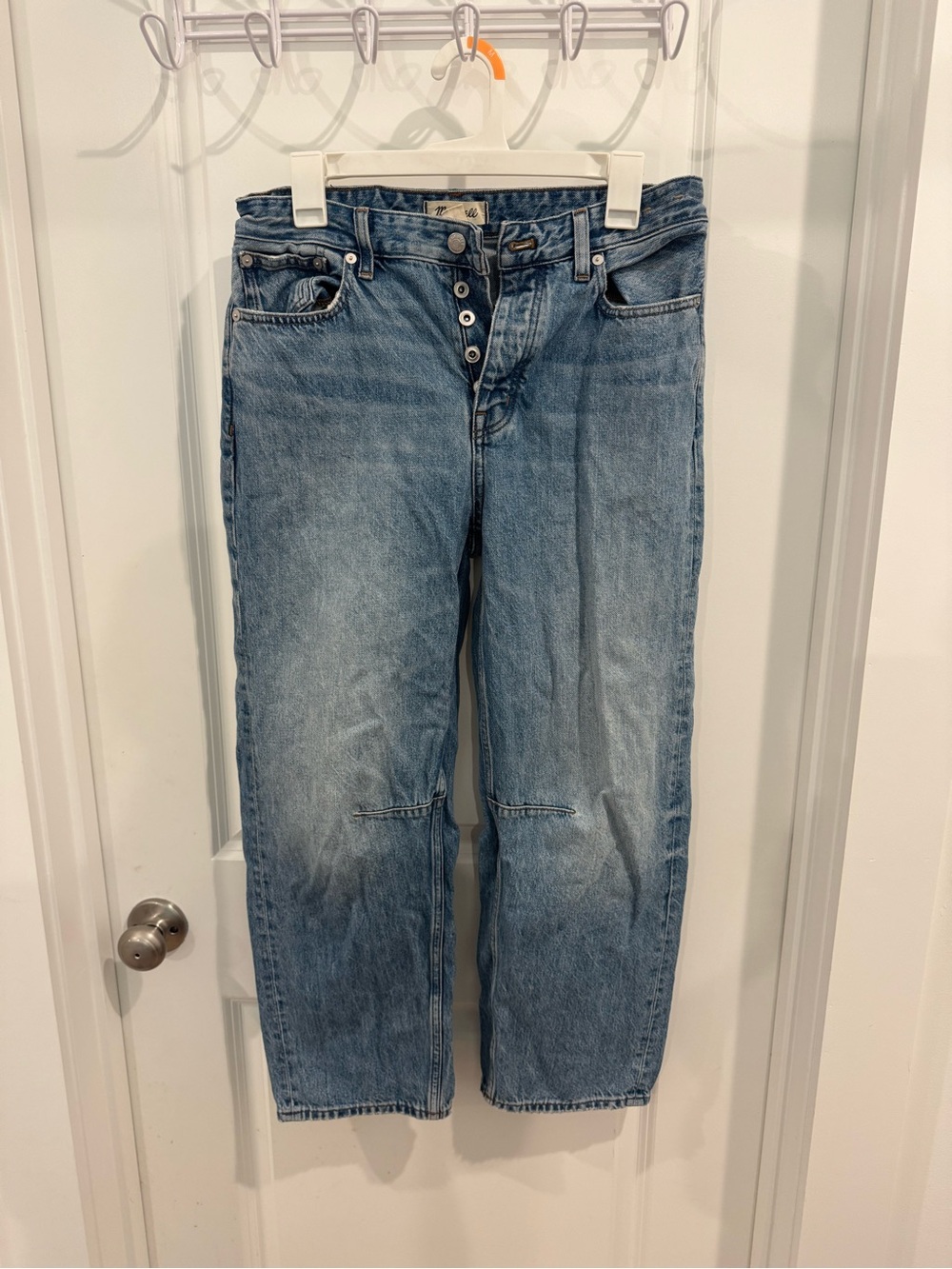 Madewell Barrel-Leg Jeans in Light Blue - Size 26